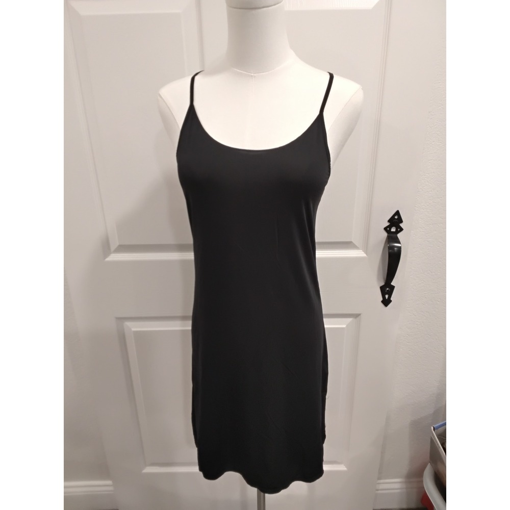 Jockey Generation Women Slip Dress Spaghetti Strap Black Size S